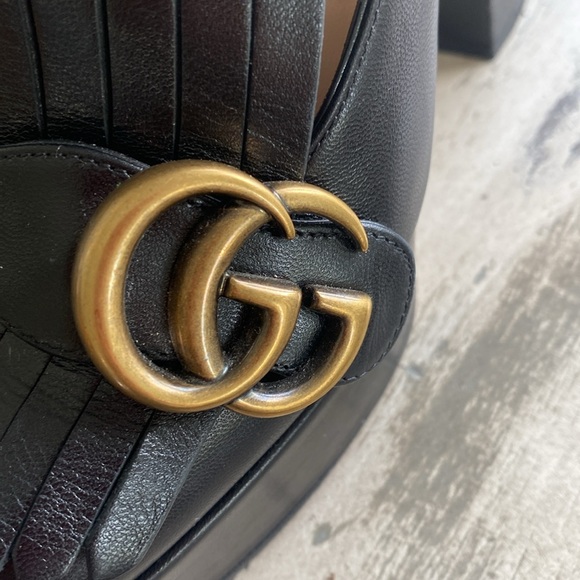 Gucci black high heel kiltie pumps. 6/36 - Picture 6 of 11